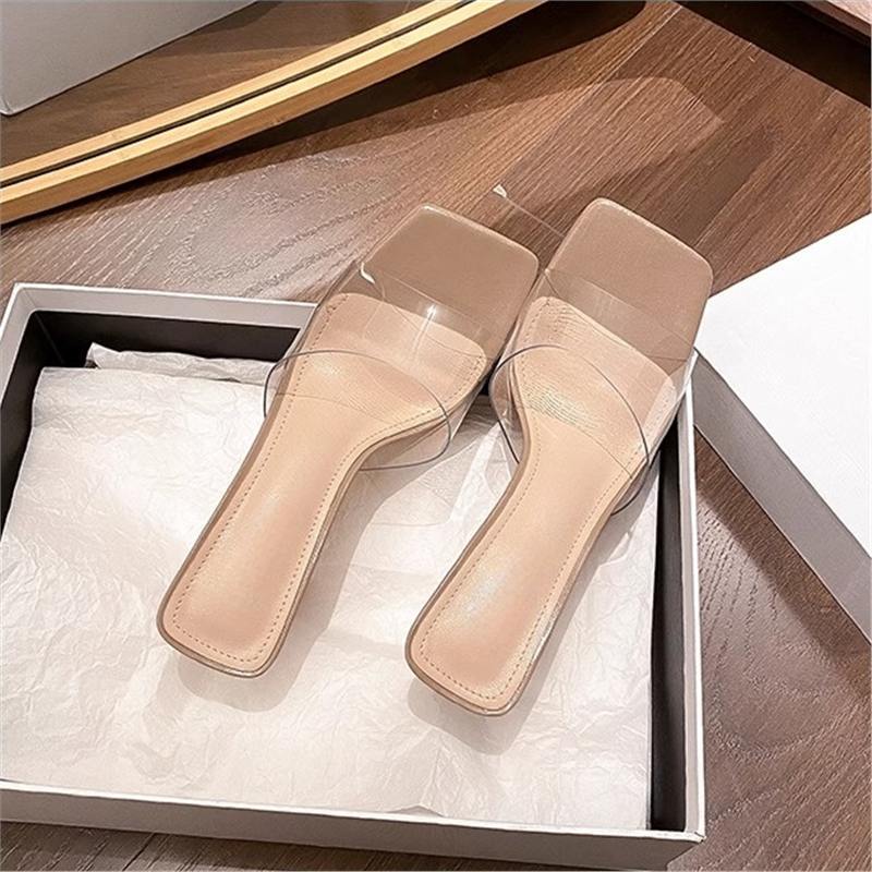 Damen transparente Mules mit elegantem Design R&B