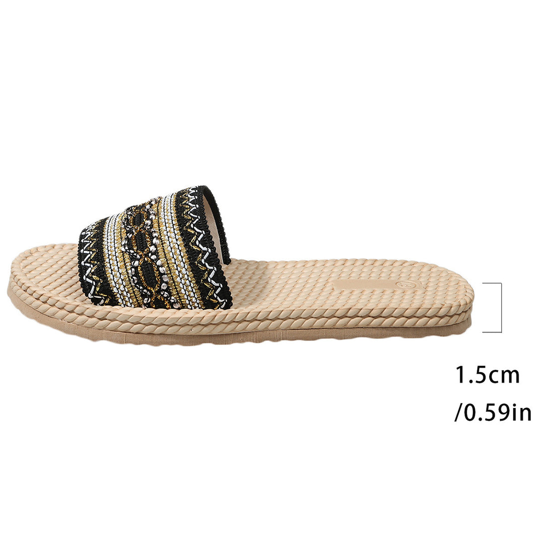 Damen Riemensandalen mit eleganter Blütenapplikation und rutschfester Sohle R&B