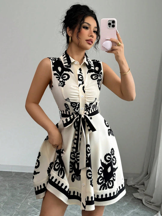 Damen Sommerkleid mit tailliertem Schnitt R&B
