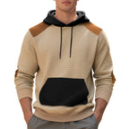 Herren Hoodie mit strukturiertem Stoff und kontrastierenden Details R&B