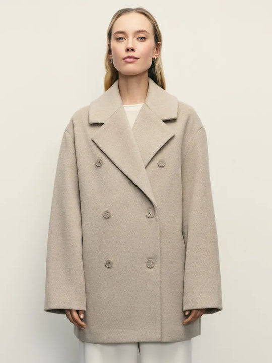 Damen Elegante Doppeltüra-Manteljacke R&B