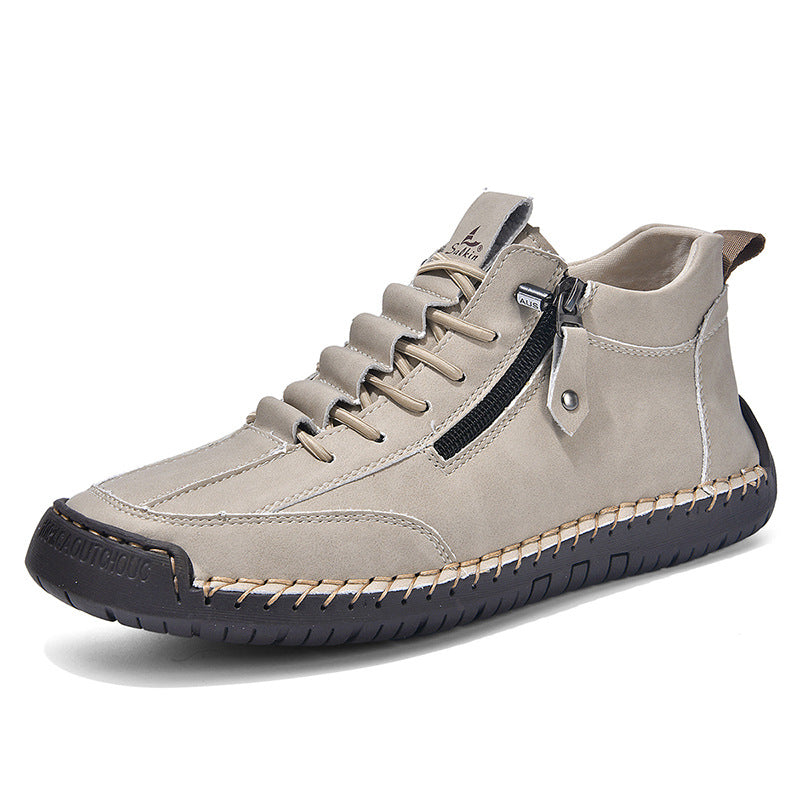Herren Hochwertige und stilvolle Sneaker mit praktischem Reißverschluss R&B