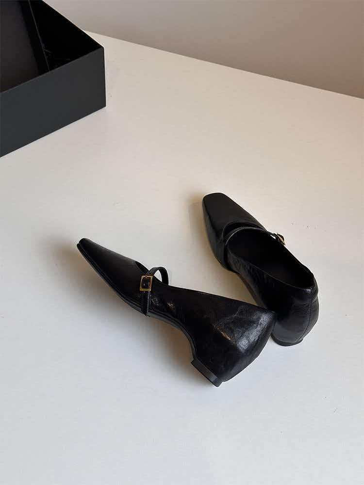 Damen elegante Pumps mit modischem Riemchen und komfortablem Blockabsatz R&B