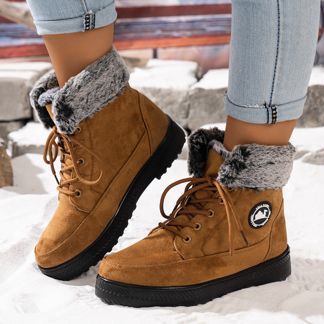 Damen gefütterte Winterstiefel R&B