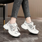 Damen Sportliche Sneaker mit atmungsaktiver Netz-Oberfläche und verstärkter Dämpfung R&B