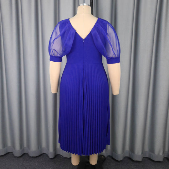 Damen Luftiges Midikleid mit raffinierten Chiffonärmeln R&B