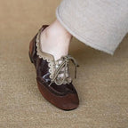 Damen elegante Ballerinas mit verspieltem Riemchen-Design R&B