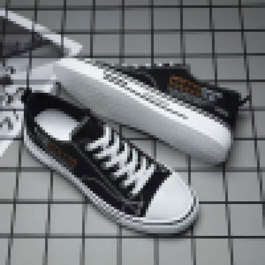 Damen Lässige Canvas-Sneaker mit beschichteter Oberfläche R&B