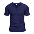 Herren Kurzarm Henley-Shirt mit strukturiertem Design und praktischen Knopfdetails R&B