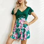 Damen verspieltes Sommerkleid mit Rüschendetails R&B