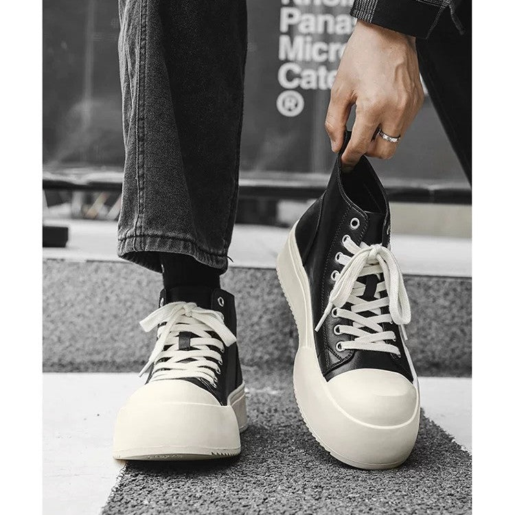 Damen Hohe Sneakers mit modischem Plateau und robustem Obermaterial