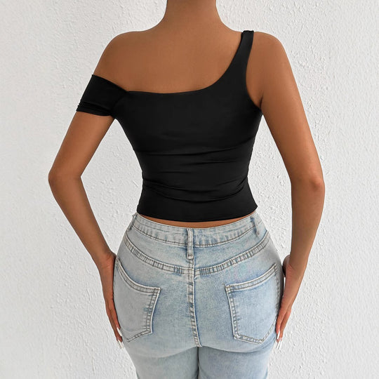 Damen Off-Shoulder Körperoberteil mit figurbetontem Schnitt R&B