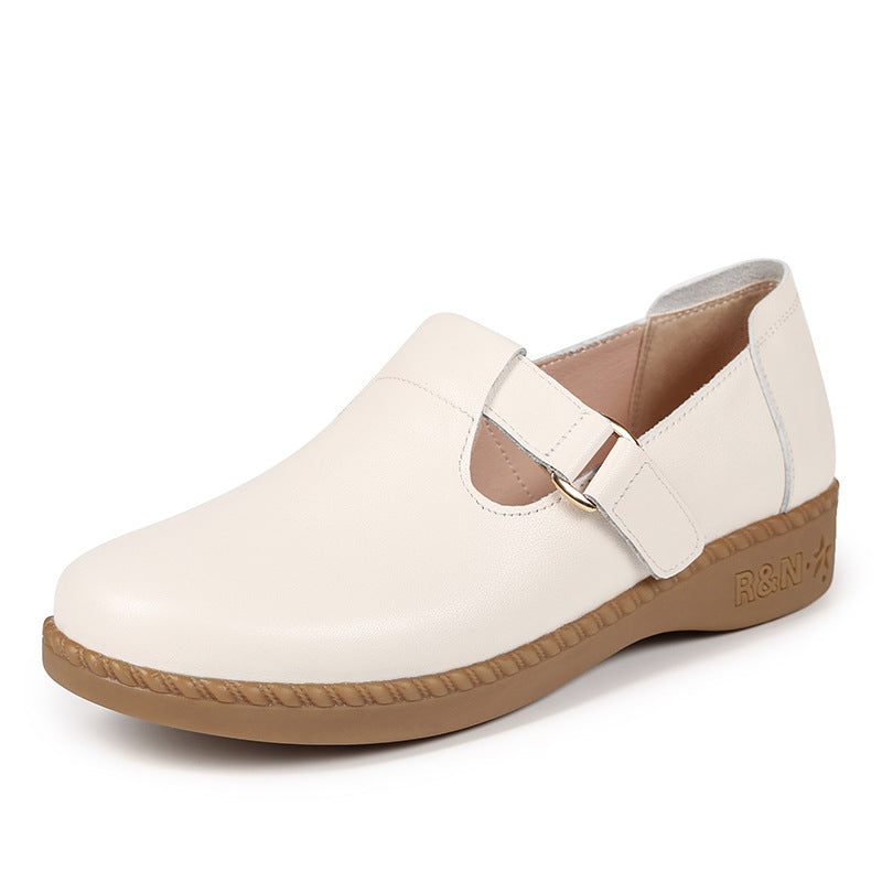 Damen Komfortable Slipper mit modischer Schnallenverzierung und anatomischem Fußbett R&B