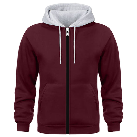 Herren Kapuzenjacke mit doppellagigem Material R&B
