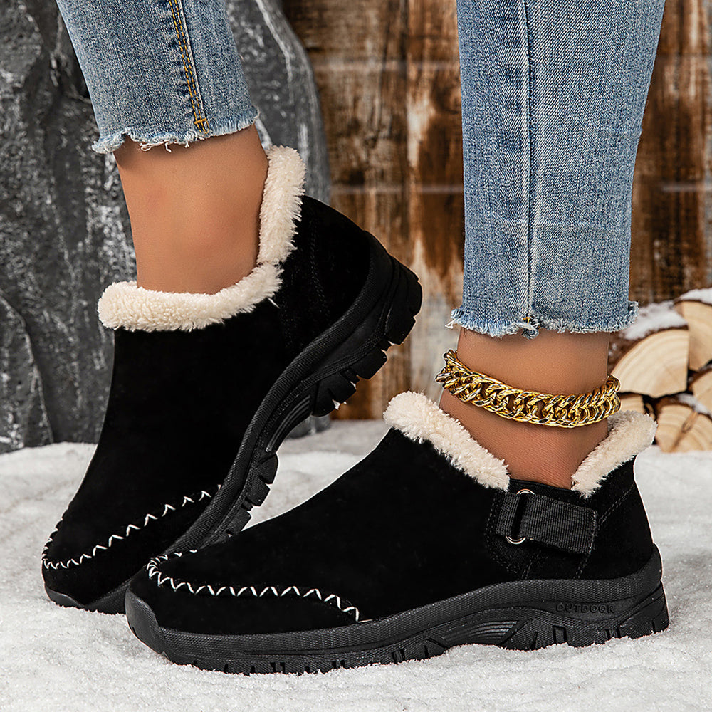 Damen Kuschelige Slipper mit rutschfester Sohle und warmem Innenfutter R&B