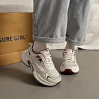 Damen Sportliche Sneakers mit stoßdämpfendem Obermaterial und atmungsaktiver Mesh-Oberfläche R&B