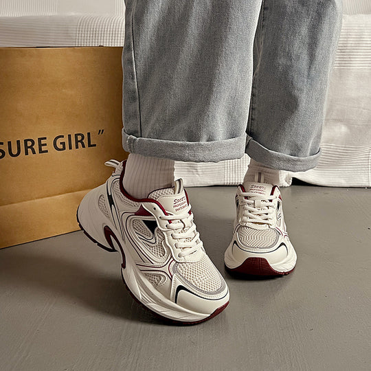 Damen Sportliche Sneakers mit stoßdämpfendem Obermaterial und atmungsaktiver Mesh-Oberfläche R&B