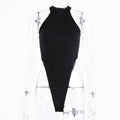 Damen Hochgeschlossenes Bodysuit R&B