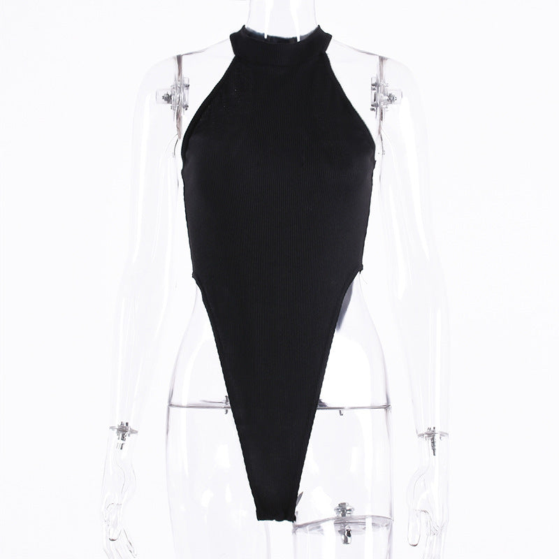Damen Hochgeschlossenes Bodysuit R&B