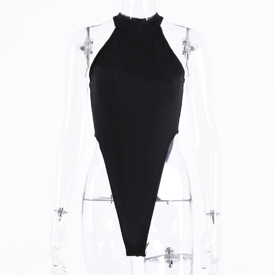 Damen Hochgeschlossenes Bodysuit R&B