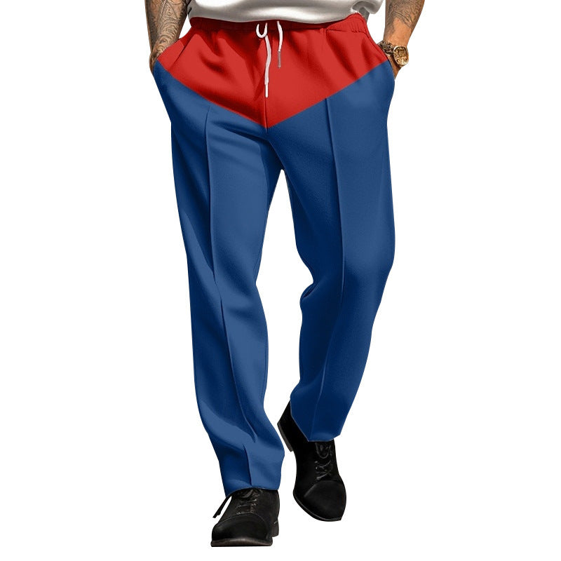 Herren Sportliche Jogginghose mit Kontrastdetails und verstellbarem Kordelzug R&B