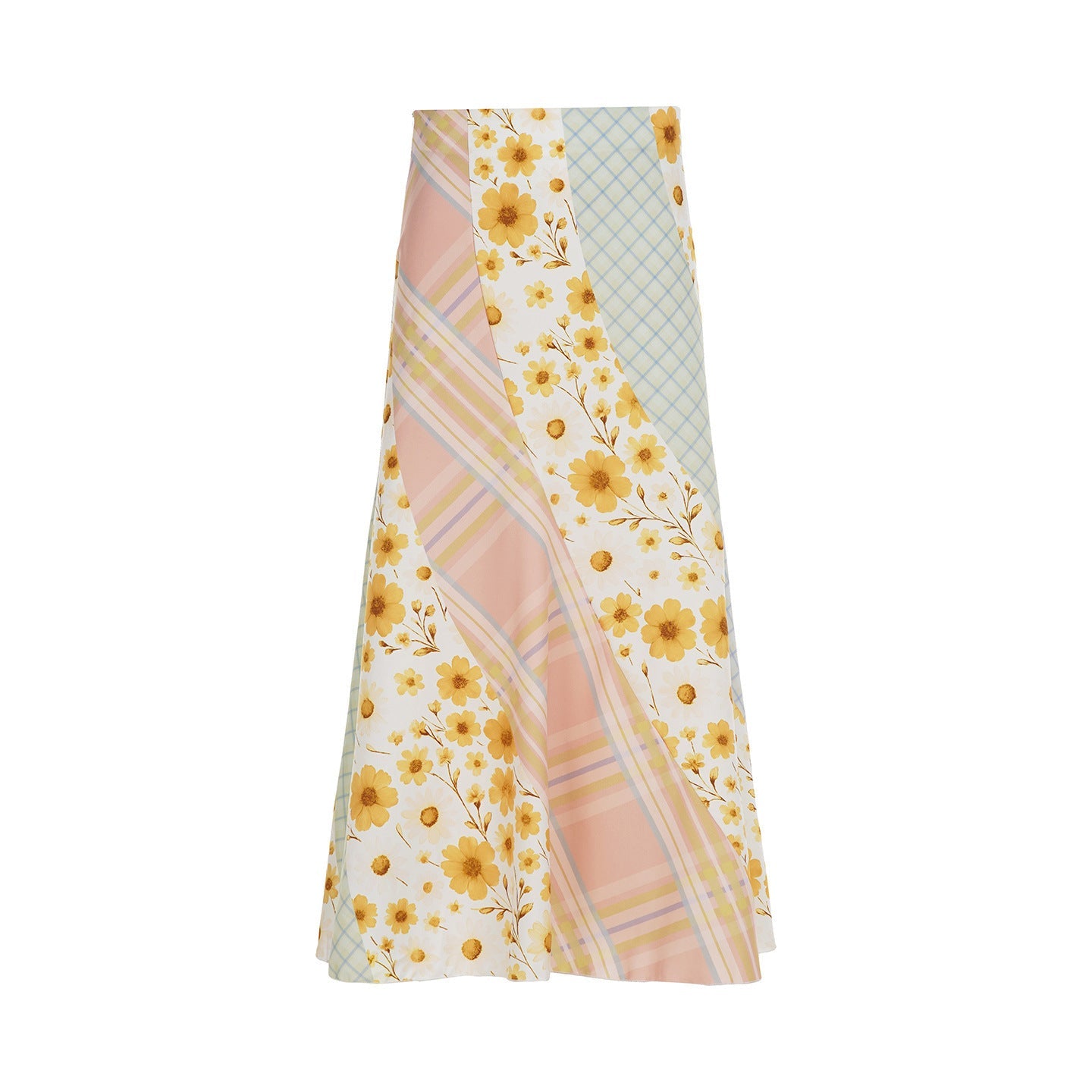 Damen Maxirock mit floralem Design und verspielten Farben R&B