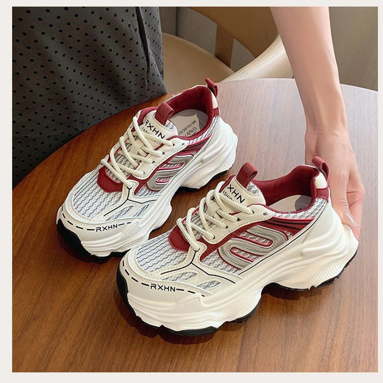 Damen Sportliche Komfort-Sneaker mit atmungsaktivem Mesh und dämpfender Sohle R&B