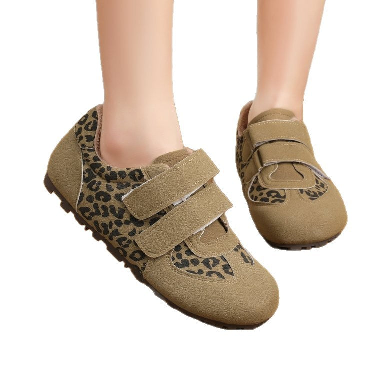 Damen modische Sneaker mit praktischem Klettverschluss und kuscheligem Fleece-Innenfutter R&B