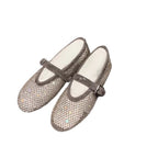 Damen elegante Ballerinas mit dekorativem Strassbesatz