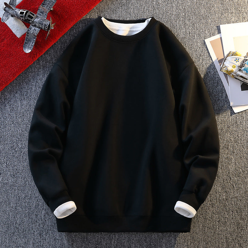 Damen Komfortabler Sweatshirt mit kontrastierenden Ärmeln R&B