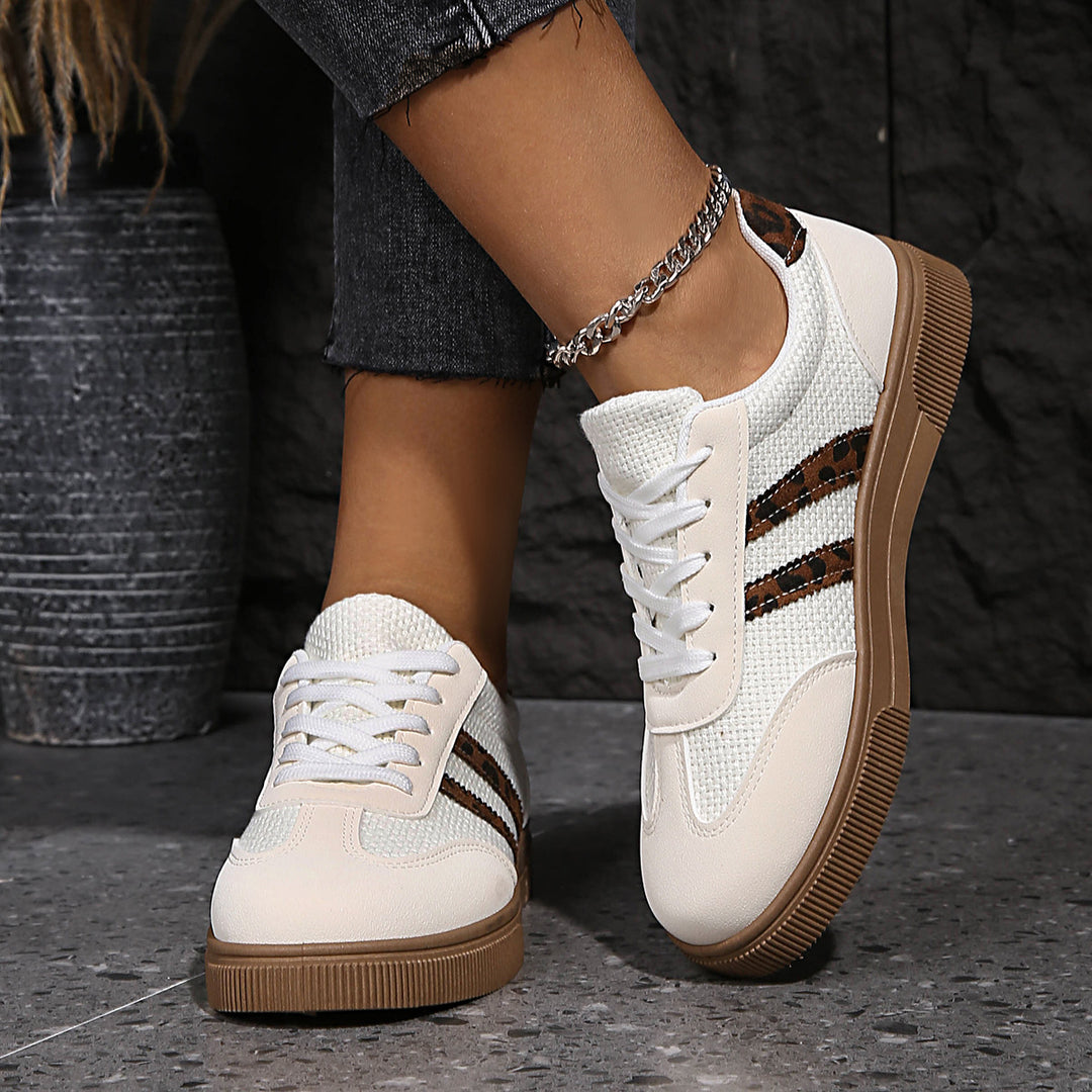 Damen Sneakers mit hochwertigem Netzmaterial und stylischem Tiermotiv R&B