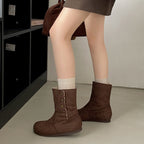 Damen Komfortable Winterboots mit kuscheligem Futter und eleganter Knopfverzierung R&B