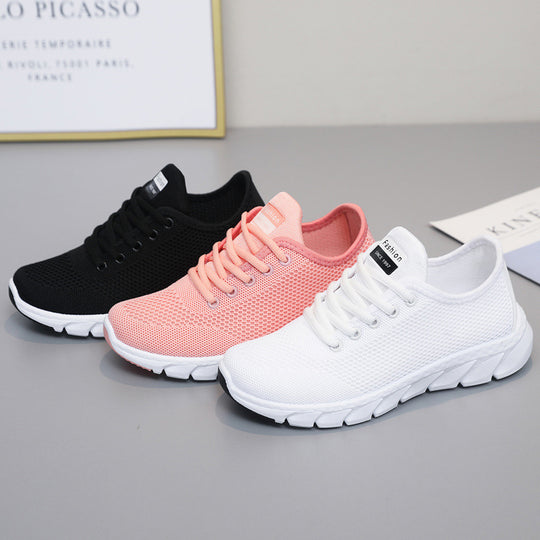Damen Komfortable Freizeit-Laufschuhe mit atmungsaktivem Mesh und dynamischer Sohle R&B