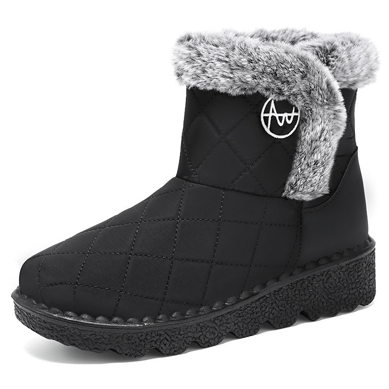 Damen Thermo-Winterstiefel mit weichem Kunstfellkragen R&B