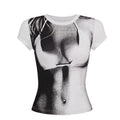 Damen Kunstvoll gestaltetes Grafikshirt R&B