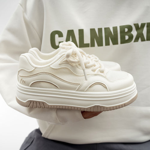 Damen Sneaker mit luftiger Mesh-Oberfläche und stoßdämpfender Sohle R&B