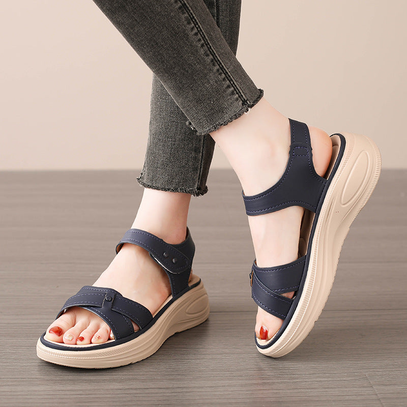 Damen Komfortable Sandalen mit verstellbaren Riemen und gepolstertem Fußbett