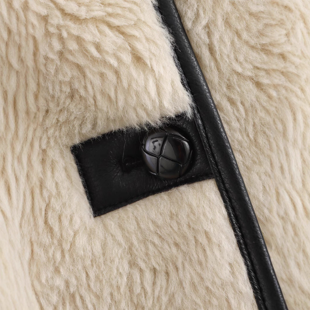Damen kuschelige Fleecejacke R&B