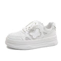 Damen modische Sneakers mit floralen Applikationen und gepolsterter Sohle R&B