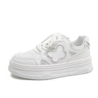 Damen modische Sneakers mit floralen Applikationen und gepolsterter Sohle R&B