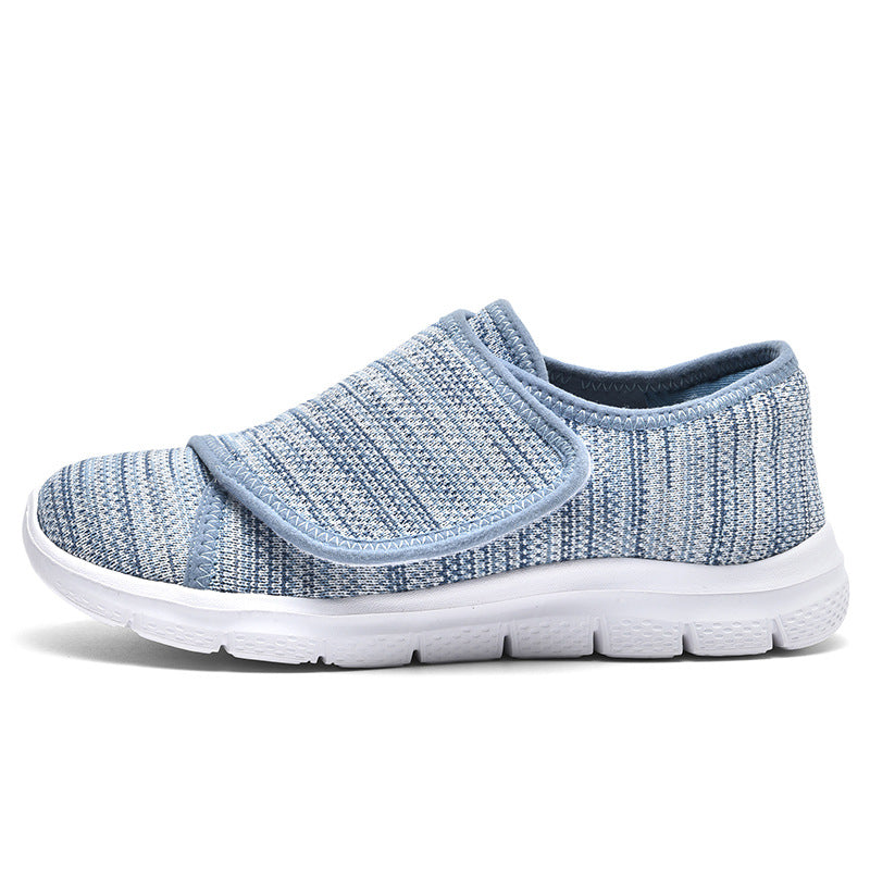 Damen Bequeme Slip-On Sneakers mit hygienischem Designer-Klettverschluss R&B