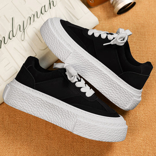Damen modische Sneaker mit dicker Sohle und atmungsaktivem Obermaterial R&B