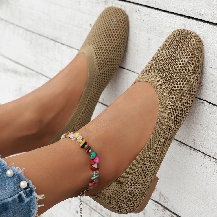 Damen atmungsaktive Flatschuhe mit luftiger Struktur R&B