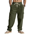 Herren Cargo-Hose mit gestreiftem Design und praktischen Seitentaschen R&B