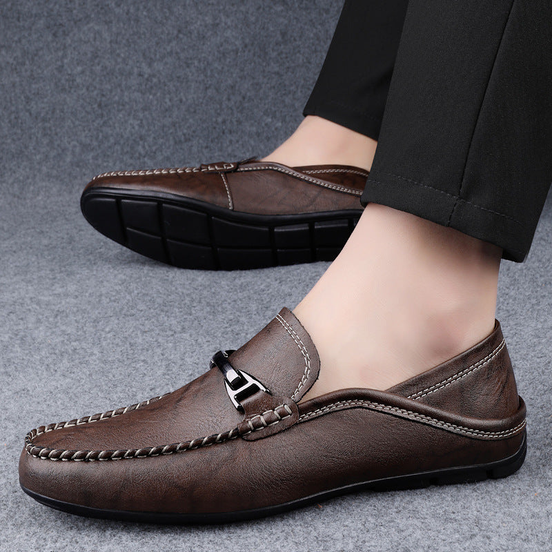 Herren Elegante Mokassins mit kunstvoller Naht und flexibel gestalteter Sohle R&B