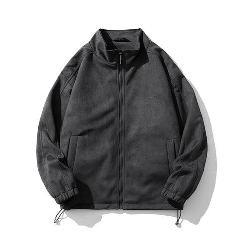 Damen sportliche Fleece-Jacke mit hohem Kragen und seitlichen Reißverschlusstaschen R&B
