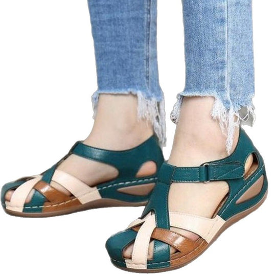 Damen Komfortable und atmungsaktive Sandalen mit verstellbarem Riemen R&B
