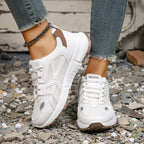 Damen Sportliche Sneaker mit atmungsaktivem Mesh-Obermaterial und rutschfester Sohle R&B