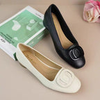 Damen Ballerinas mit eleganter Schmuckapplikation und bequemem Blockabsatz R&B