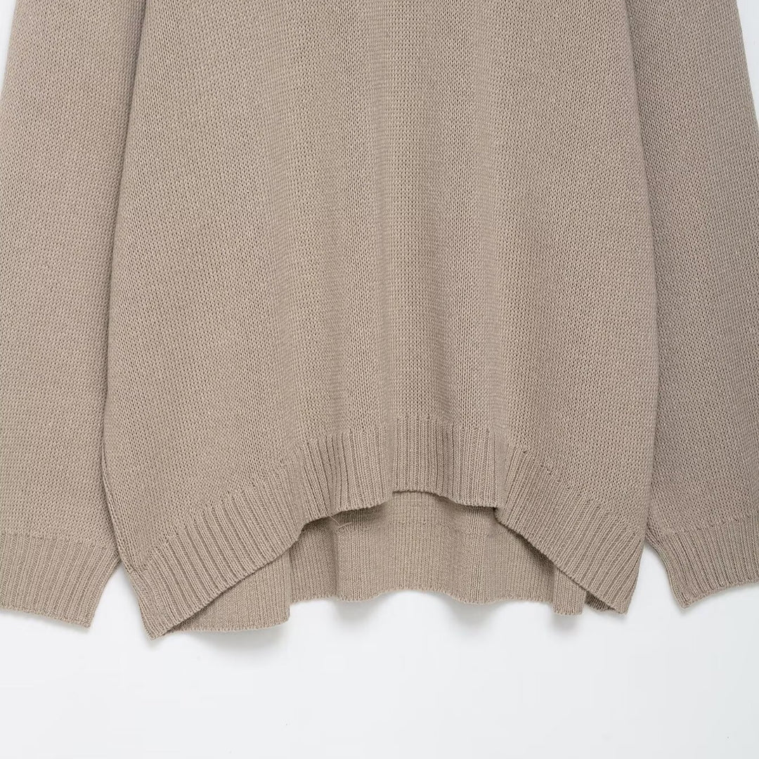 Damen lässiger Strickpullover R&B